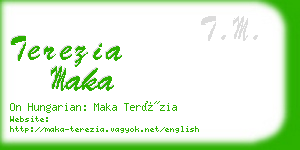 terezia maka business card